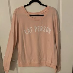Cat Person Crewneck Sweatshirt
